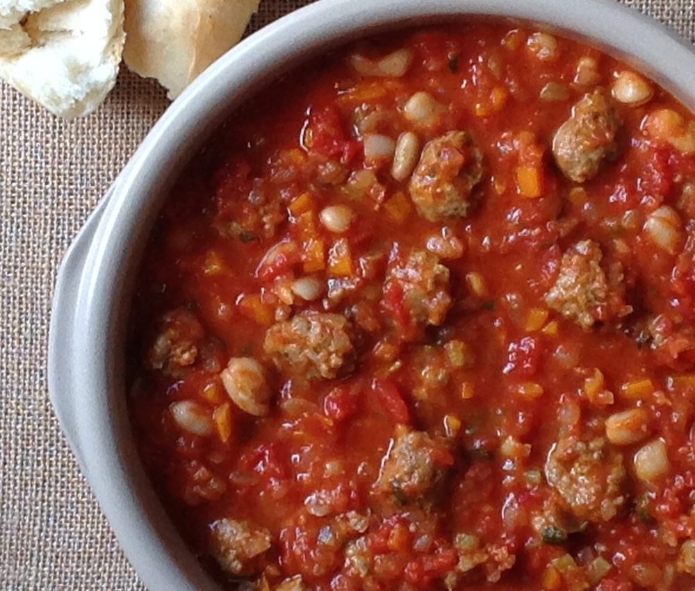 Italian sausage and white bean