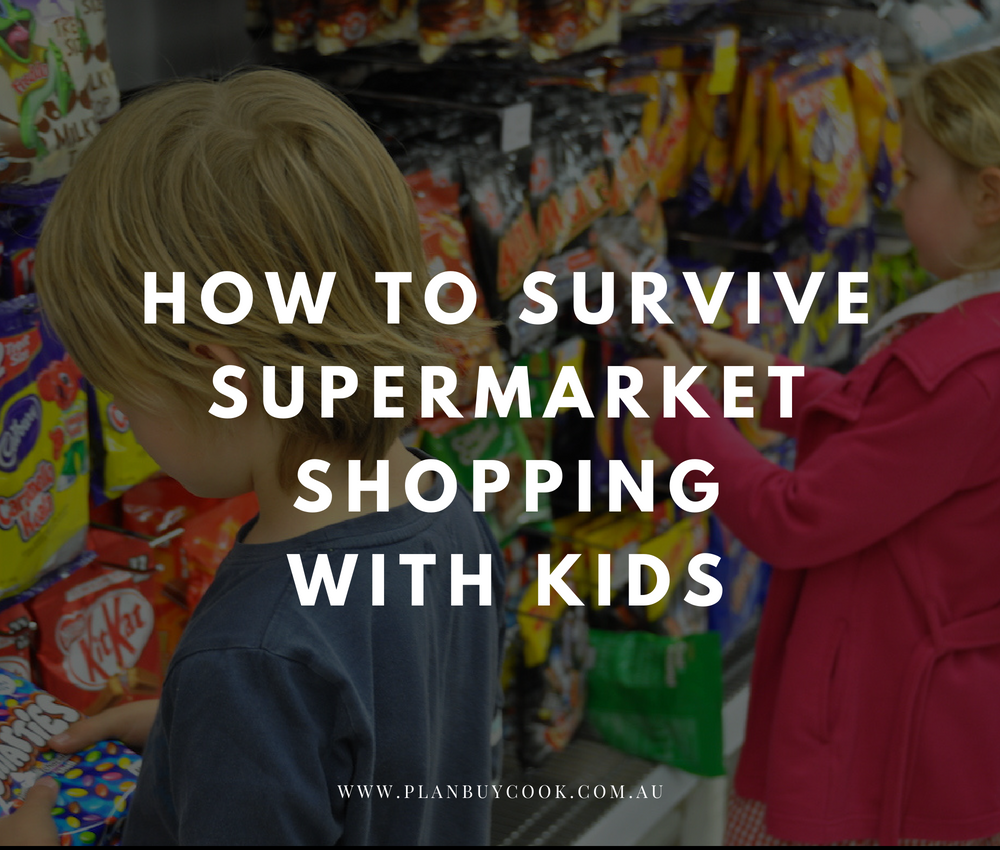 Supermarket shopping with kids – avoiding the pitfalls