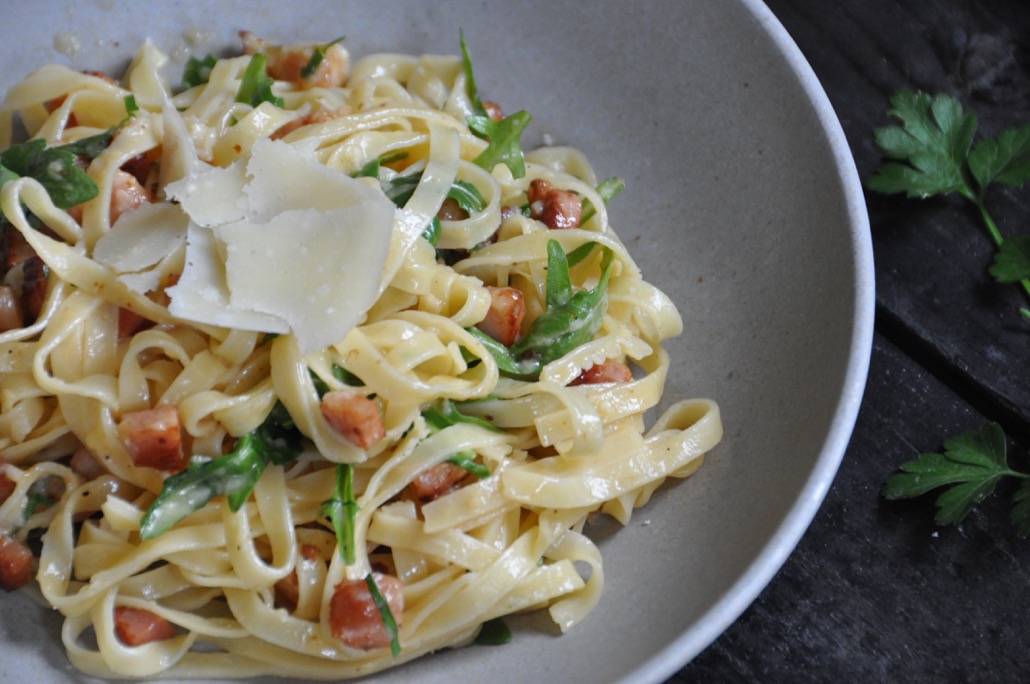 Fettuccine carbonara