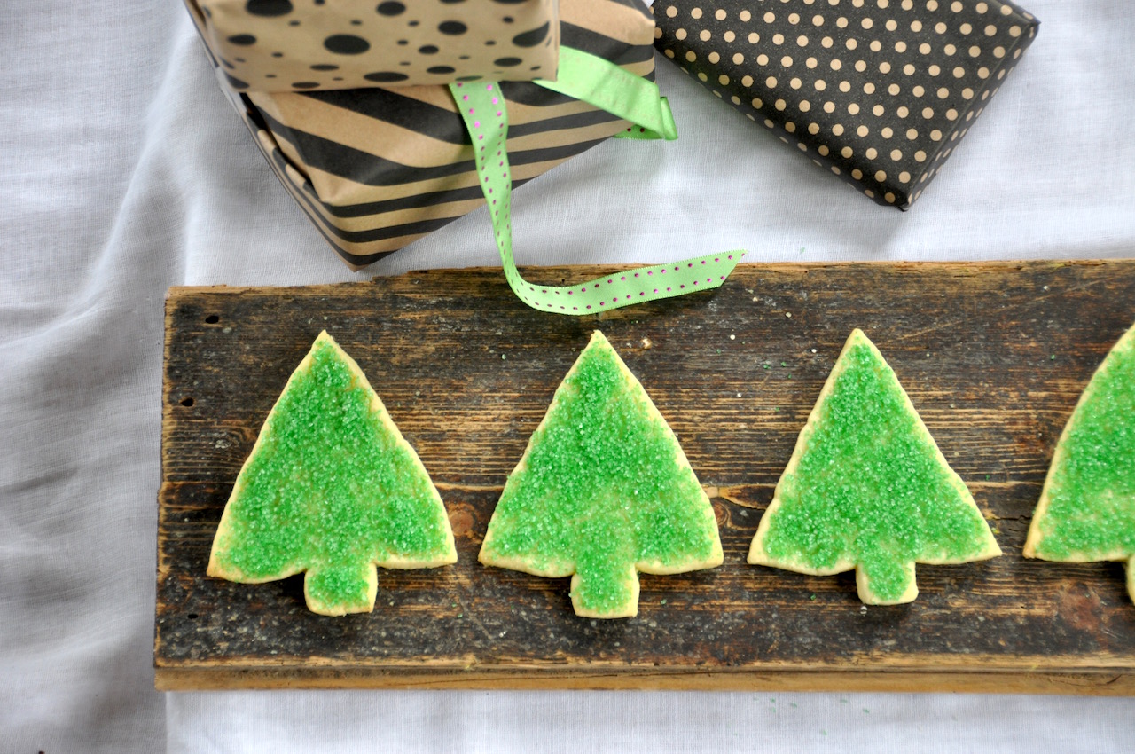 Christmas shortbread trees