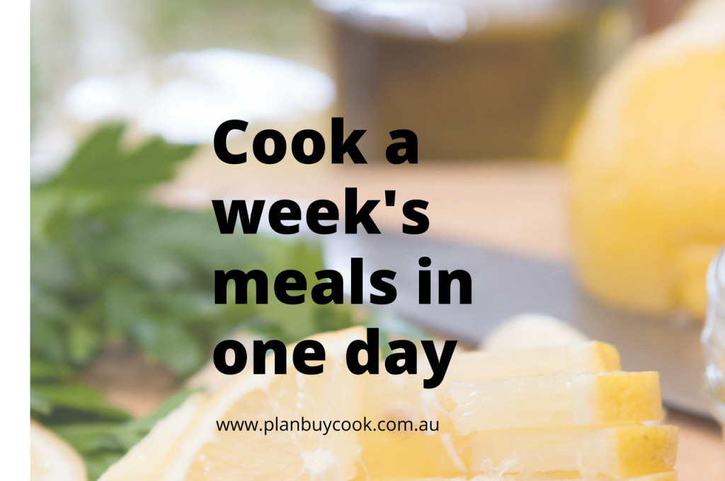 Cook a week’s meals in three hours