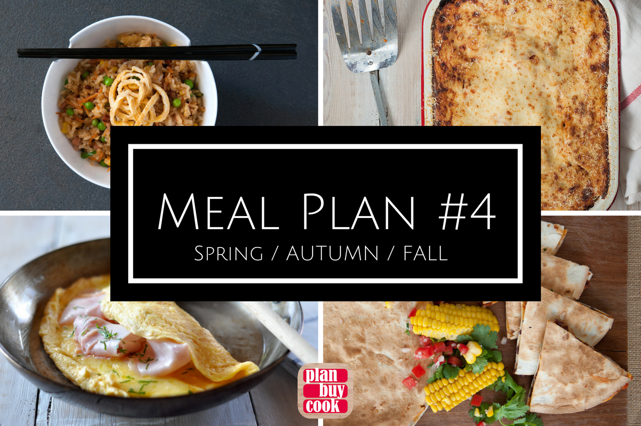 Autumn fall spring meal planning ideas