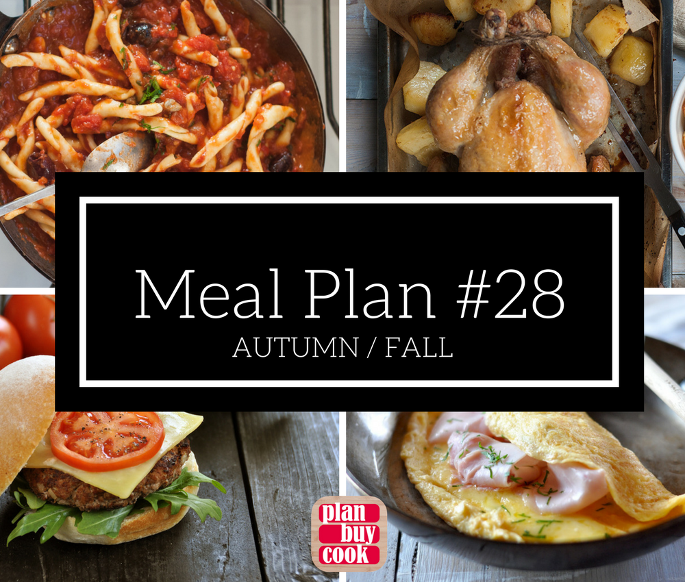 Meal plan #28 – Autumn / Fall