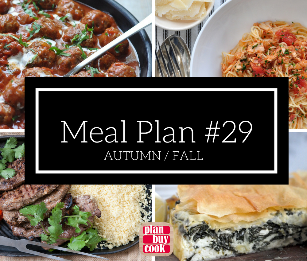 Meal plan #29 – Autumn/Fall