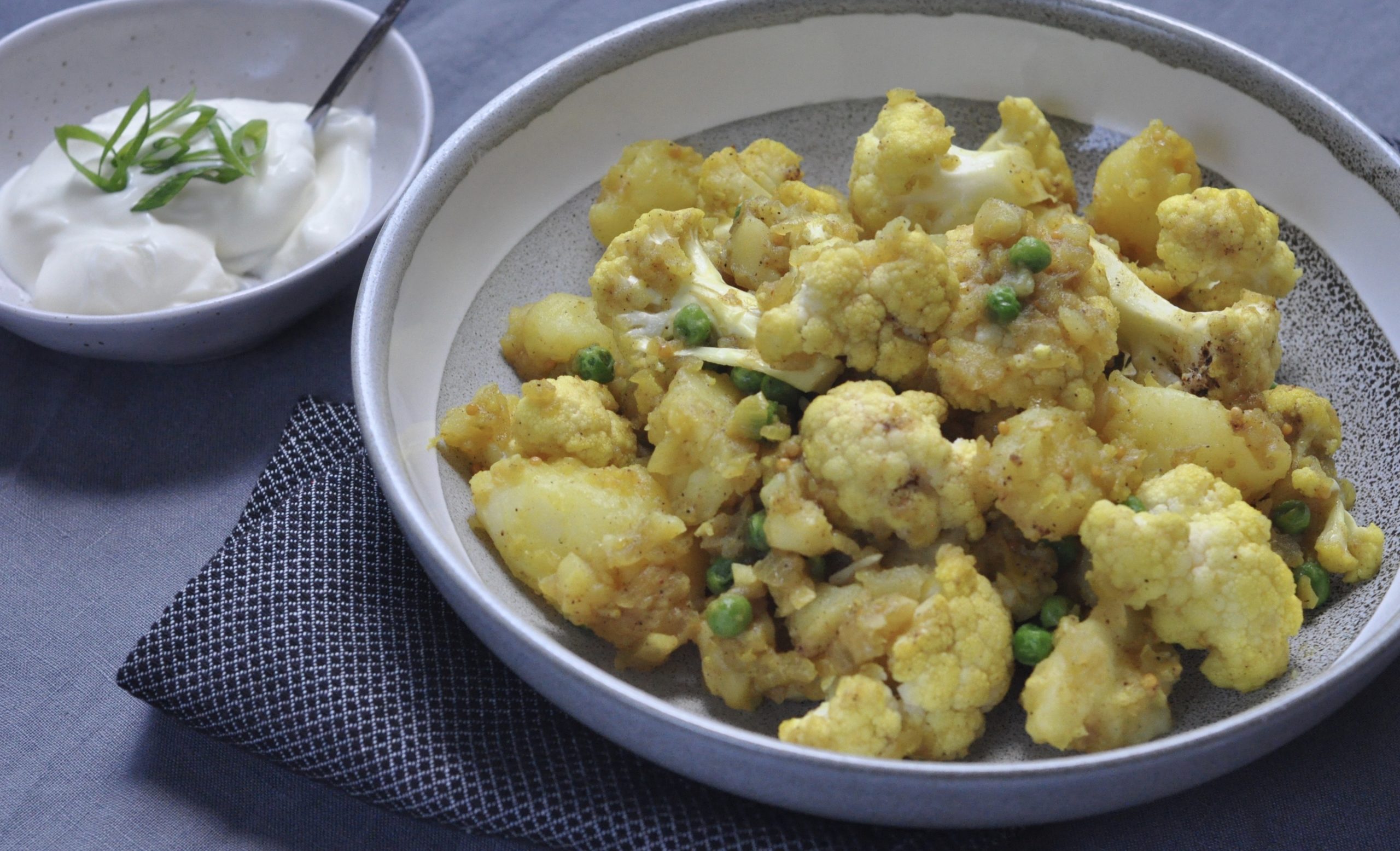 Cauliflower and potato curry