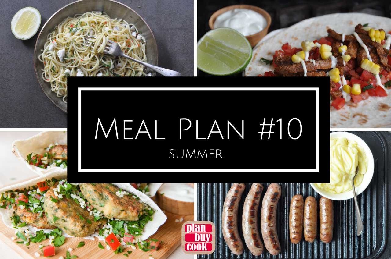 Meal planning ideas for summer meals